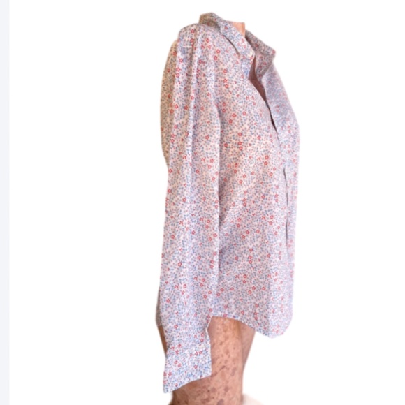 Stile Benetton Long Sleeve Floral Print Button-Down Shirt - Picture 3 of 7